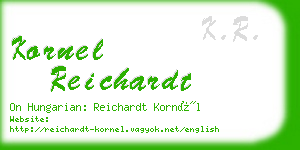 kornel reichardt business card